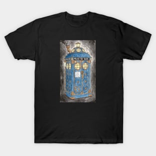 Steampunk Doctor Who Tardis T-Shirt